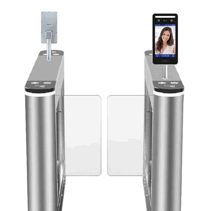 Baroxon commercial tripod turnstile gate deployed in Europe corporate office lobby